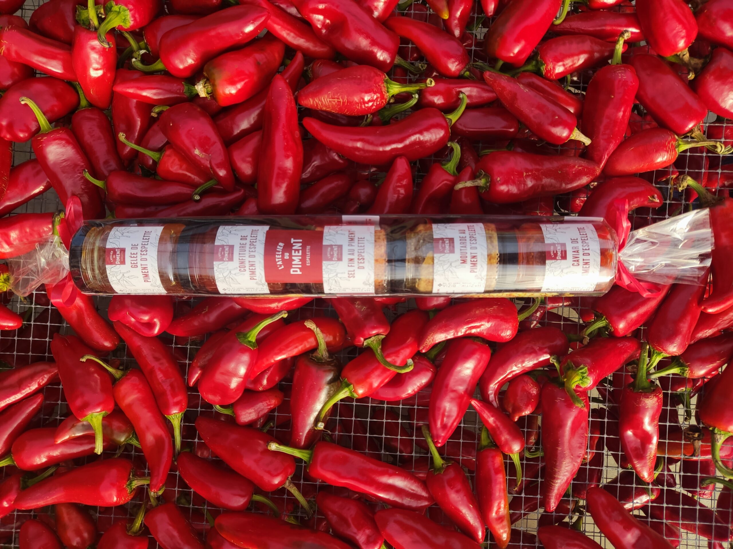 makila 5 verrines. colis pret a offrir. gelée de piment d'Espelette