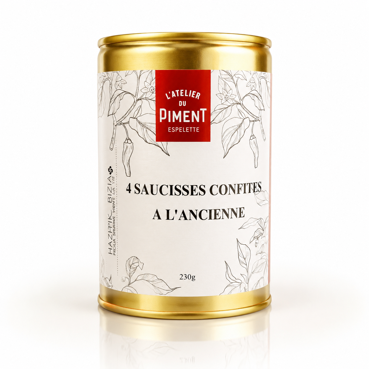 4 saucisses confites 230g