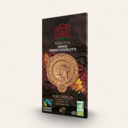 Chocolat Noir 72% Orange et Piment d’Espelette