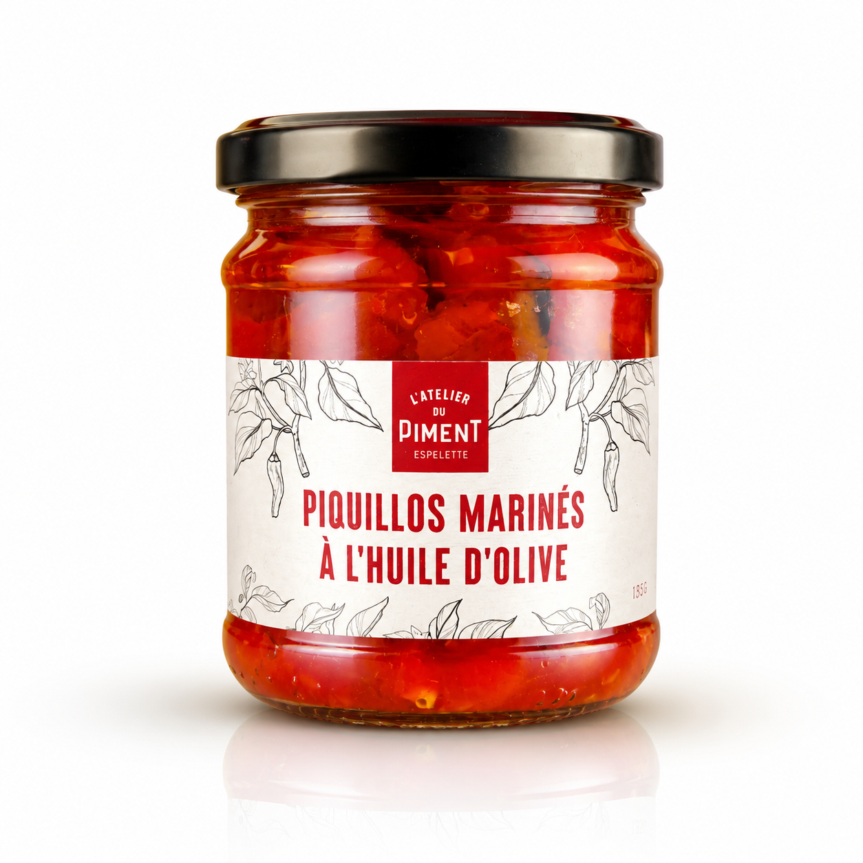 piquillos marinés à l'huile d'olive ( en morceaux) 130g
