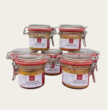 Foie gras entero con pimiento de Espelette