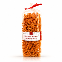 pâtes fusilli artisanales au piment d’espelette 250g