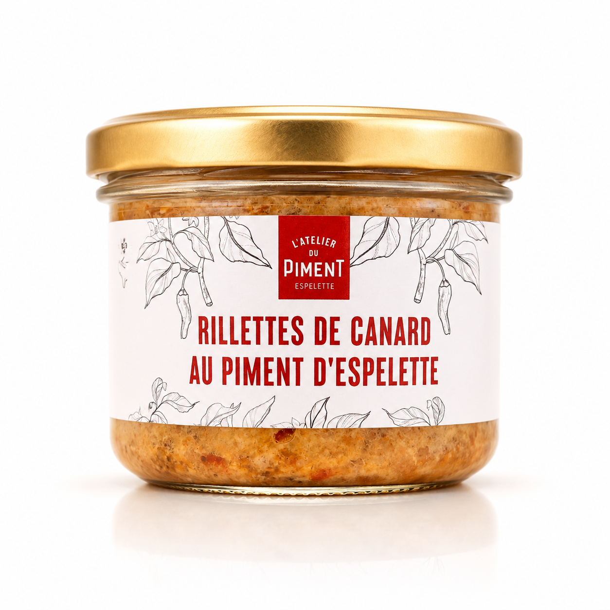 rillettes de canard au piment d’espelette