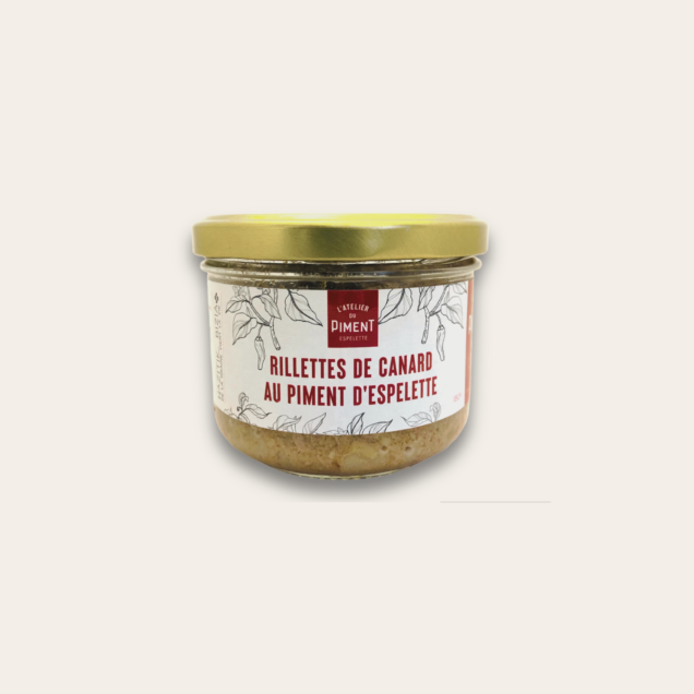 Rillettes de canard au piment d'Espelette