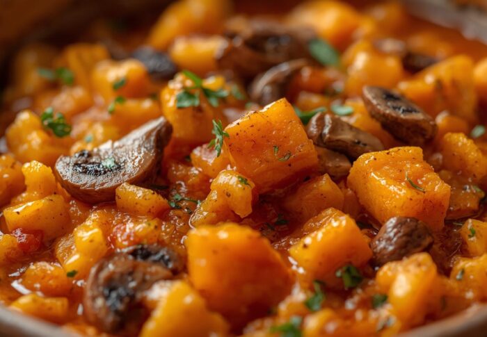 Recette du mois : Risotto d’automne au potimarron, champignons et caviar de piment d’Espelette