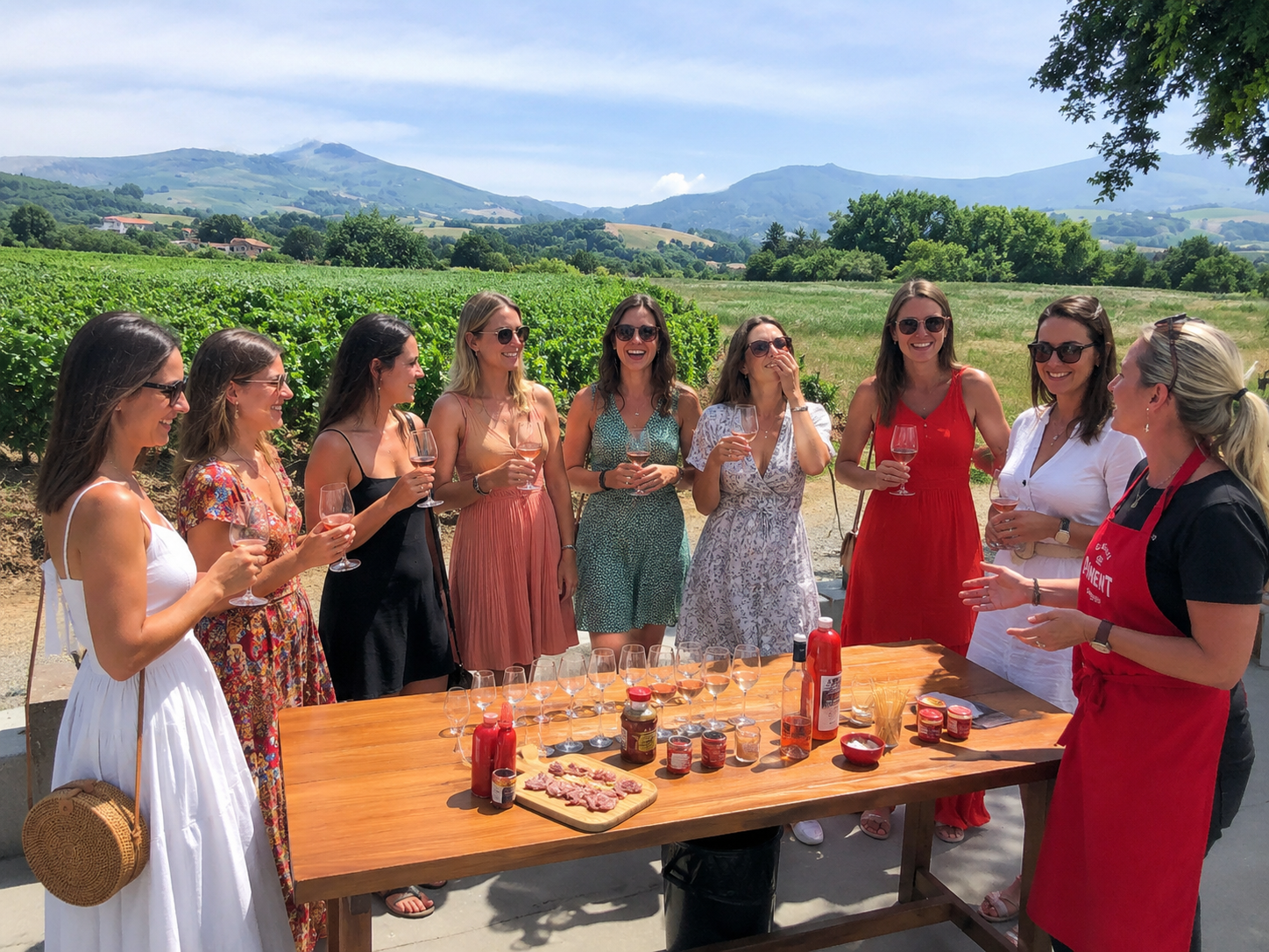 EVJF au Pays Basque avec dégustation chez un producteur à Espelette