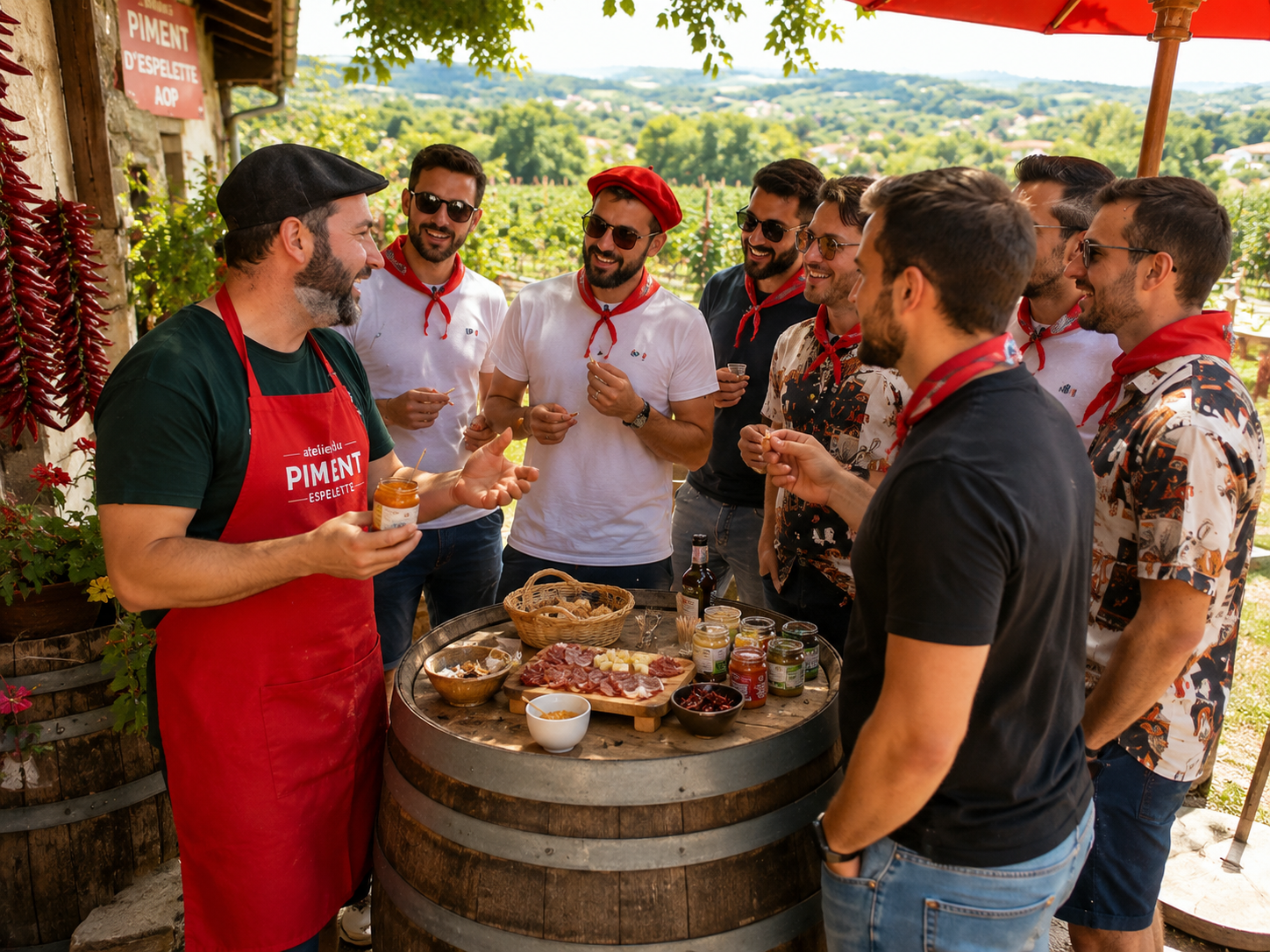 Team building au Pays Basque à l’Atelier du Piment à Espelette